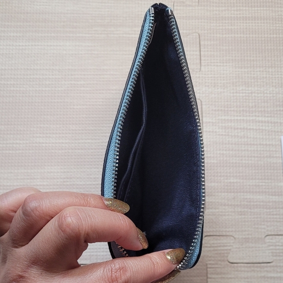 Coach Corner Zip Wristlet Blue - Picture 4 of 6